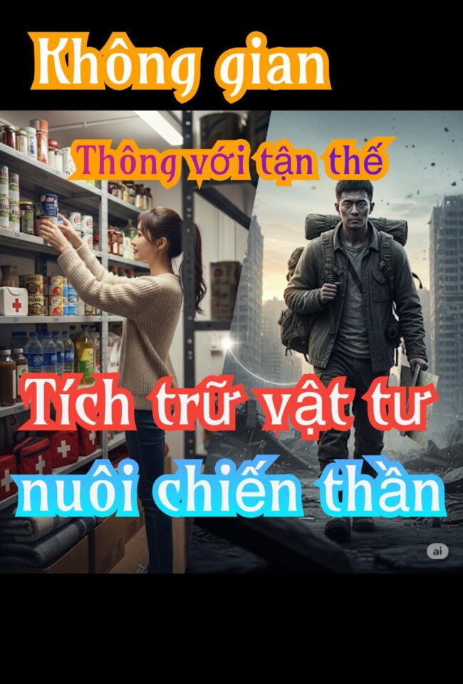 Không Gian Thông Với Tận Thế: Tôi tích trữ cả núi vật tư để nuôi chiến thần